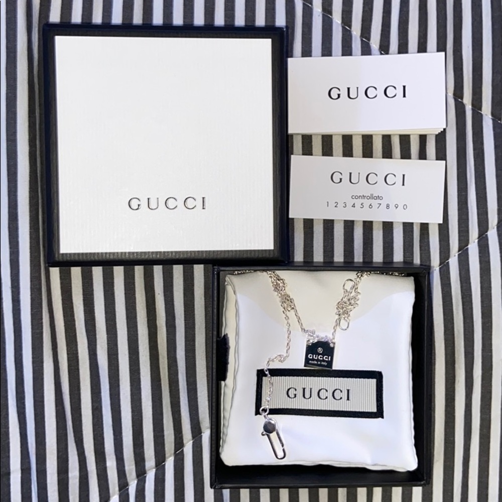 COPY - AUTHENTIC gucci trademark necklace! ♡